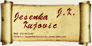 Jesenka Kujović vizit kartica